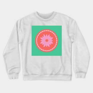 Pink flower Crewneck Sweatshirt